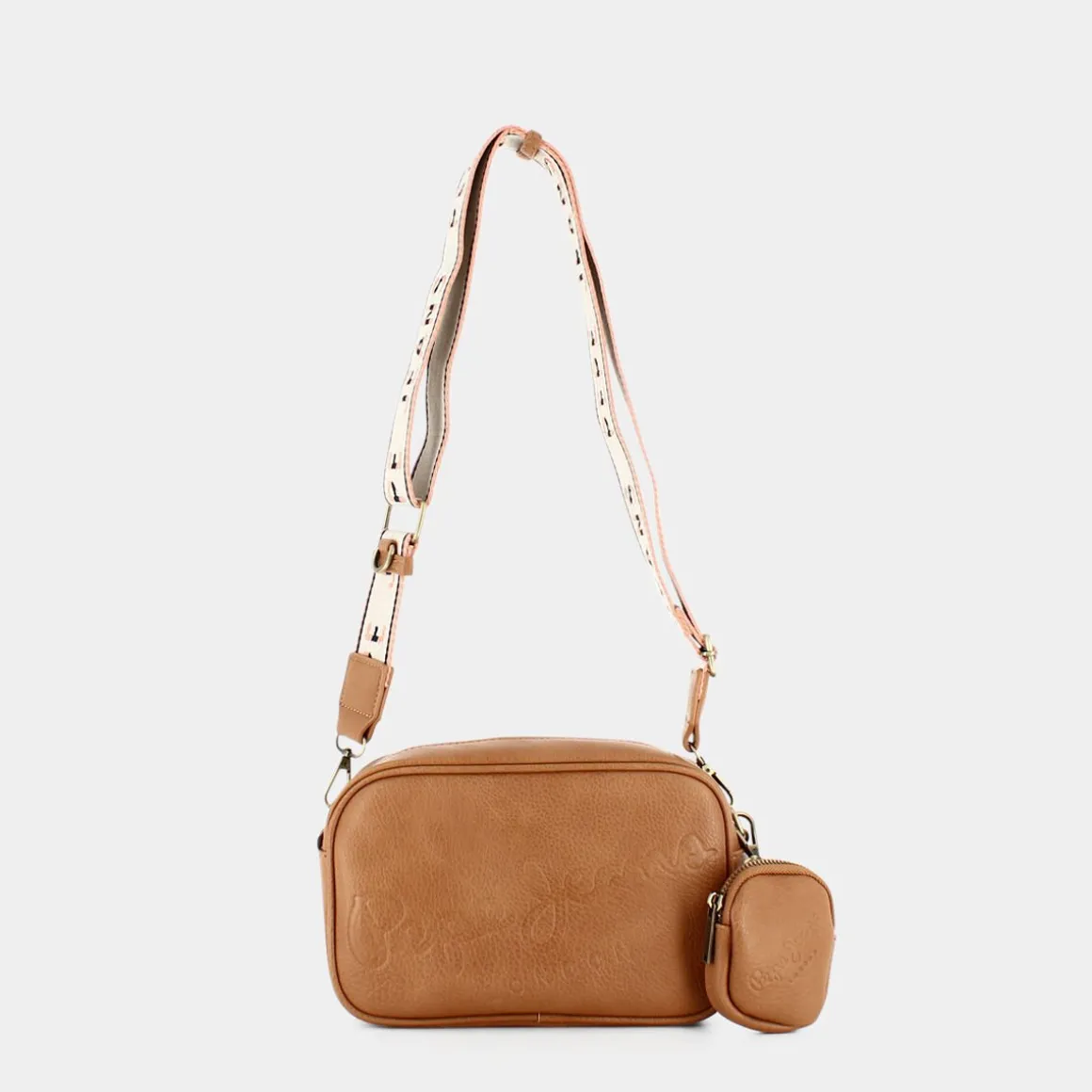 PEPE JEANS PL031407BASSY23855 CAMEL- TRACOLLE MARRONE Best Sale