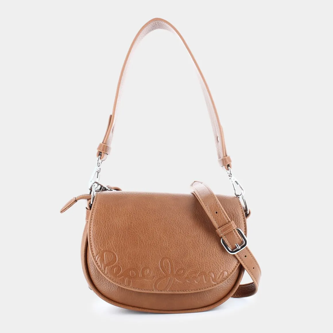 PEPE JEANS PL031566CRISHA ICONTAN BROWN- TRACOLLE MARRONE Outlet