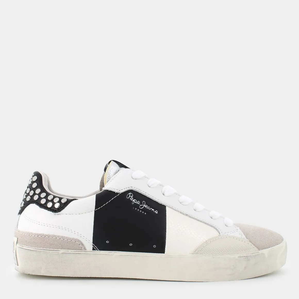 PEPE JEANS PLS31568LANE GLAMWHITE- SNEAKERS BIANCO Clearance