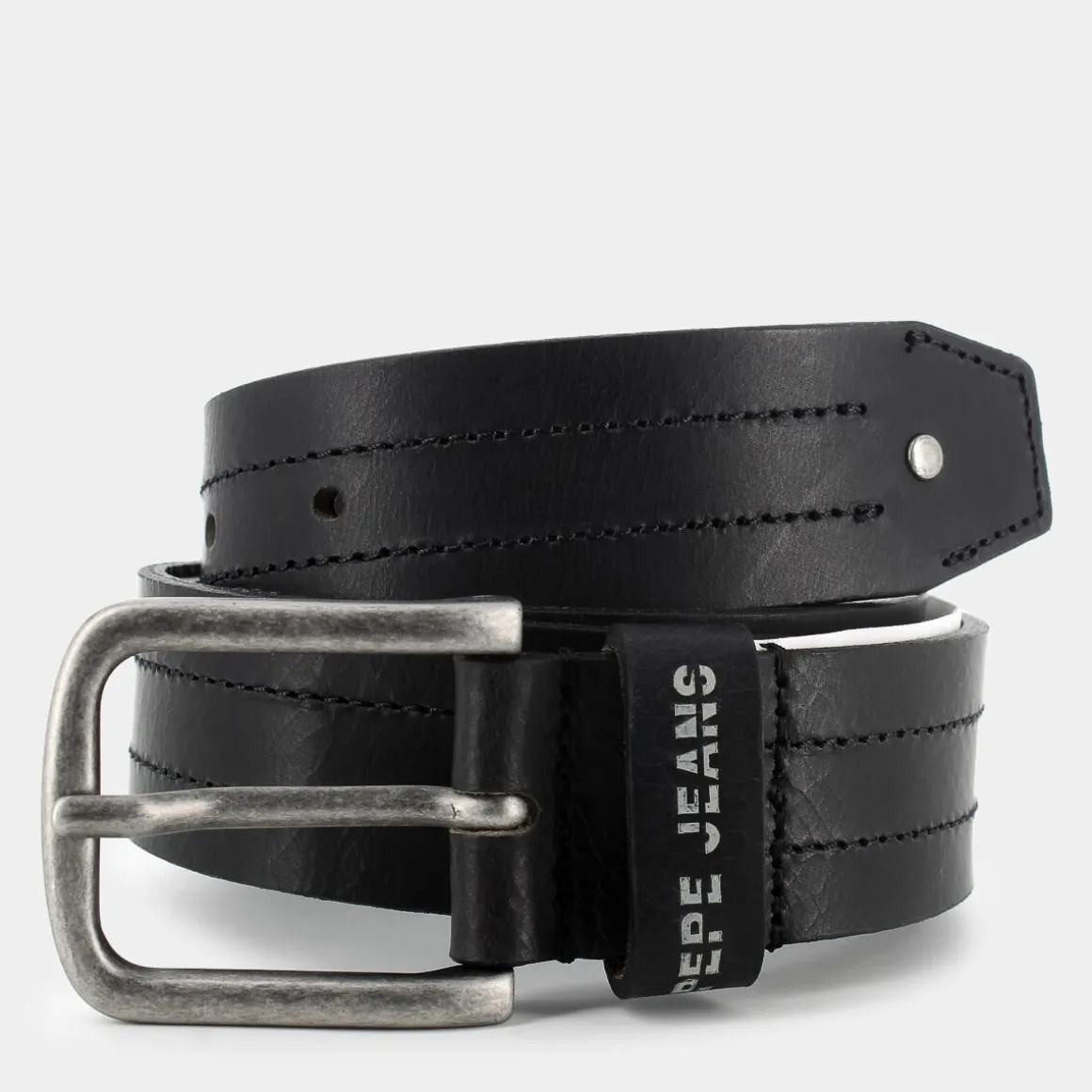 PEPE JEANS PM021029ELMERBLACK- CINTURE NERO Discount