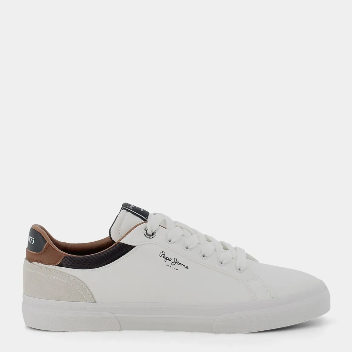 PEPE JEANS PMS30839KENTONWHITE- SNEAKERS BIANCO Flash Sale