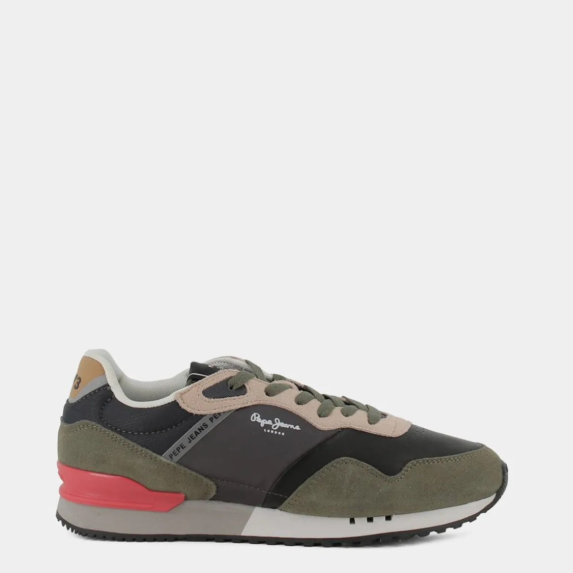 PEPE JEANS PMS30872LONDONKHAKI- SNEAKERS VERDE Flash Sale