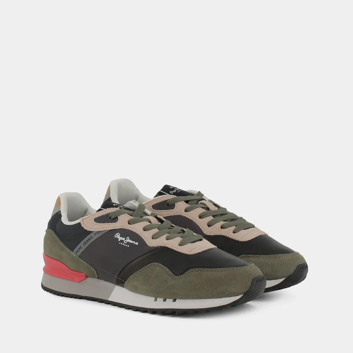 PEPE JEANS PMS30872LONDONKHAKI- SNEAKERS VERDE Flash Sale