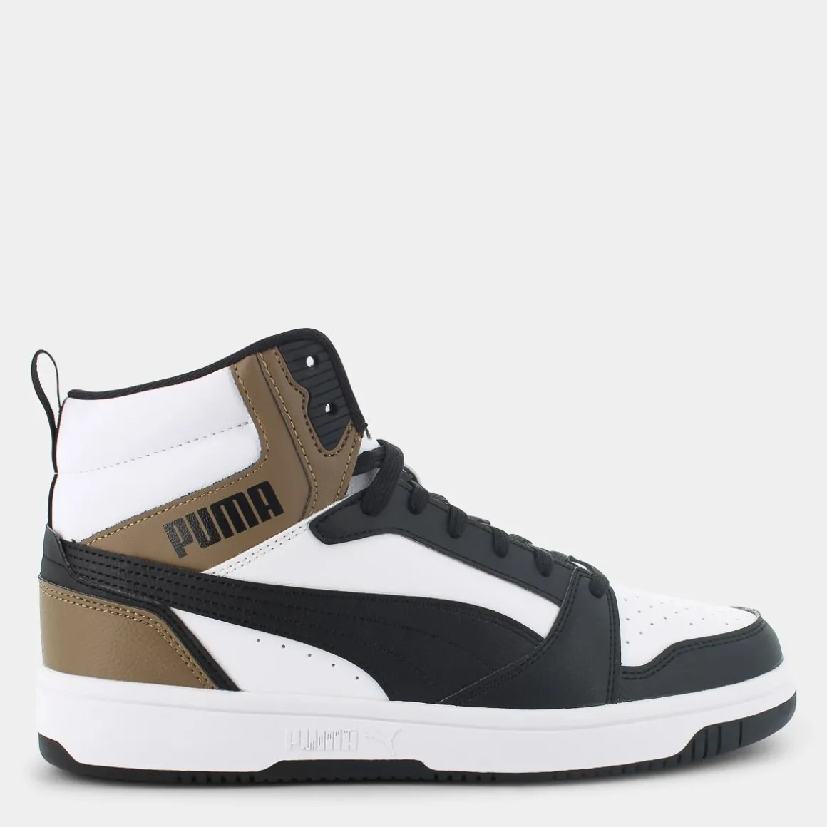 PUMA 392326Rebound v6White-Black-Chocolate Chip- SPORTIVE BIANCO Sale