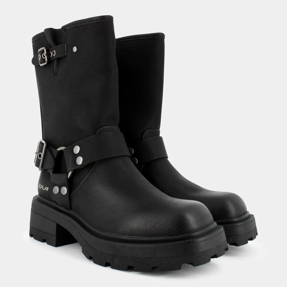 REPLAY RL680004SBRIGITTE BOOTBLACK- TRONCHETTI NERO Clearance
