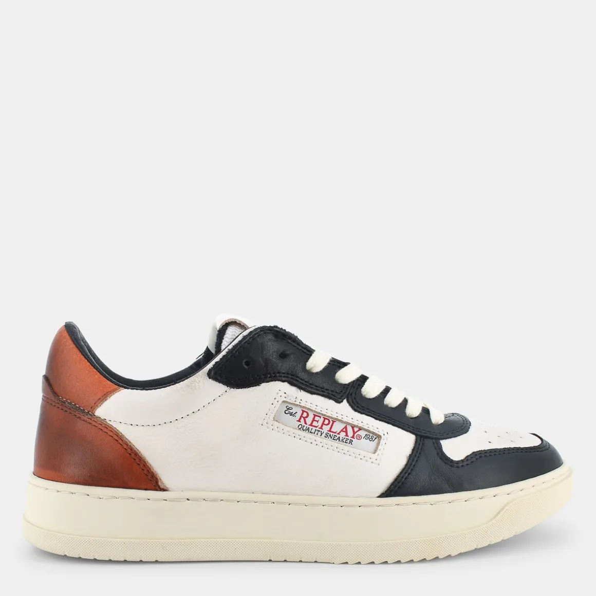 REPLAY RZ3R0024LRELOADBLACK/OFF WHITE/TAN- SNEAKERS MULTICOLOR Outlet