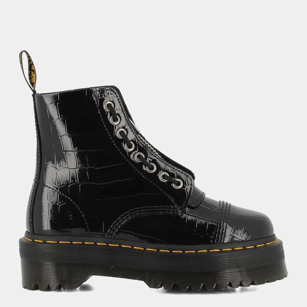 DR MARTENS SINCLAIRPATENT LAMPER CROCBLACK- SCARPONCINI NERO Best