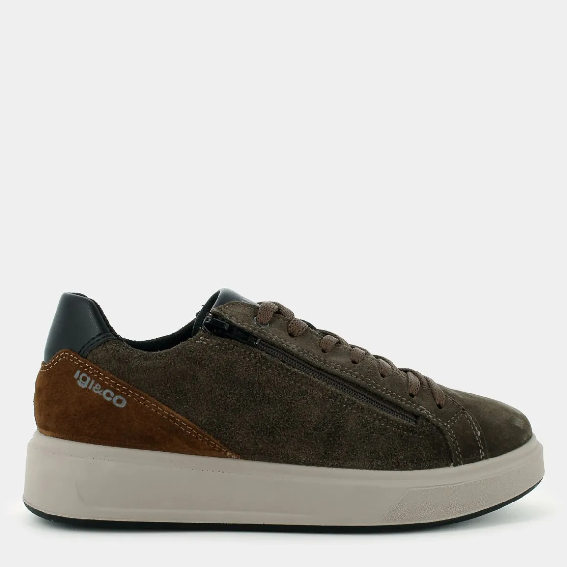 IGI & CO. 6635111STENBOSCO/COGNAC- SNEAKERS VERDE Fashion