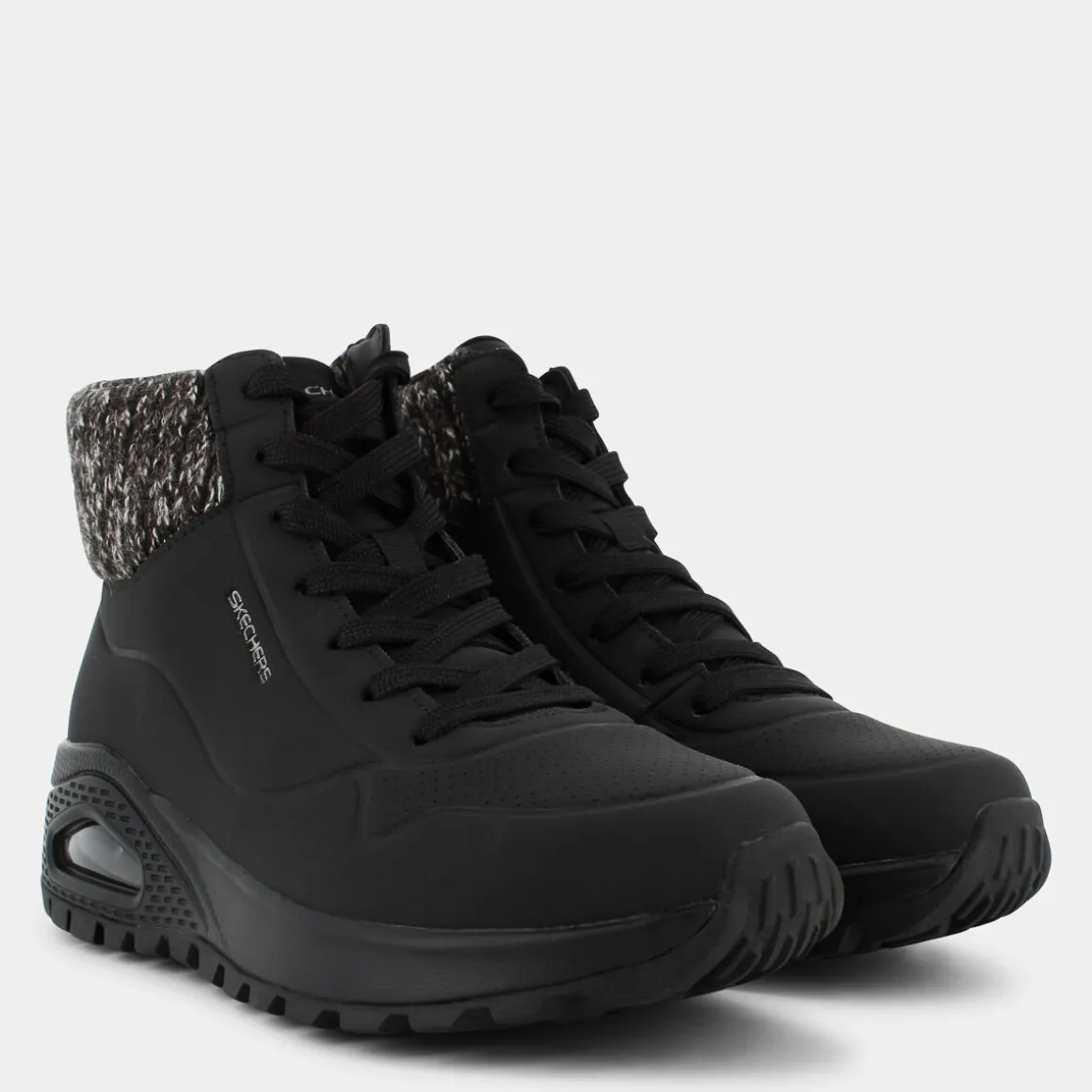 SKECHERS 167988UNO RUGGEDBLACK- SCARPONCINI NERO Shop