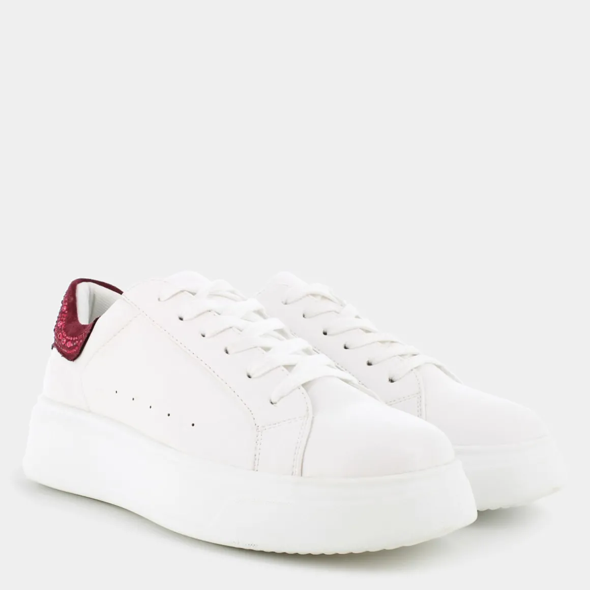 SHEEN XM-I24D-30/ROSSO- SNEAKERS BIANCO Best