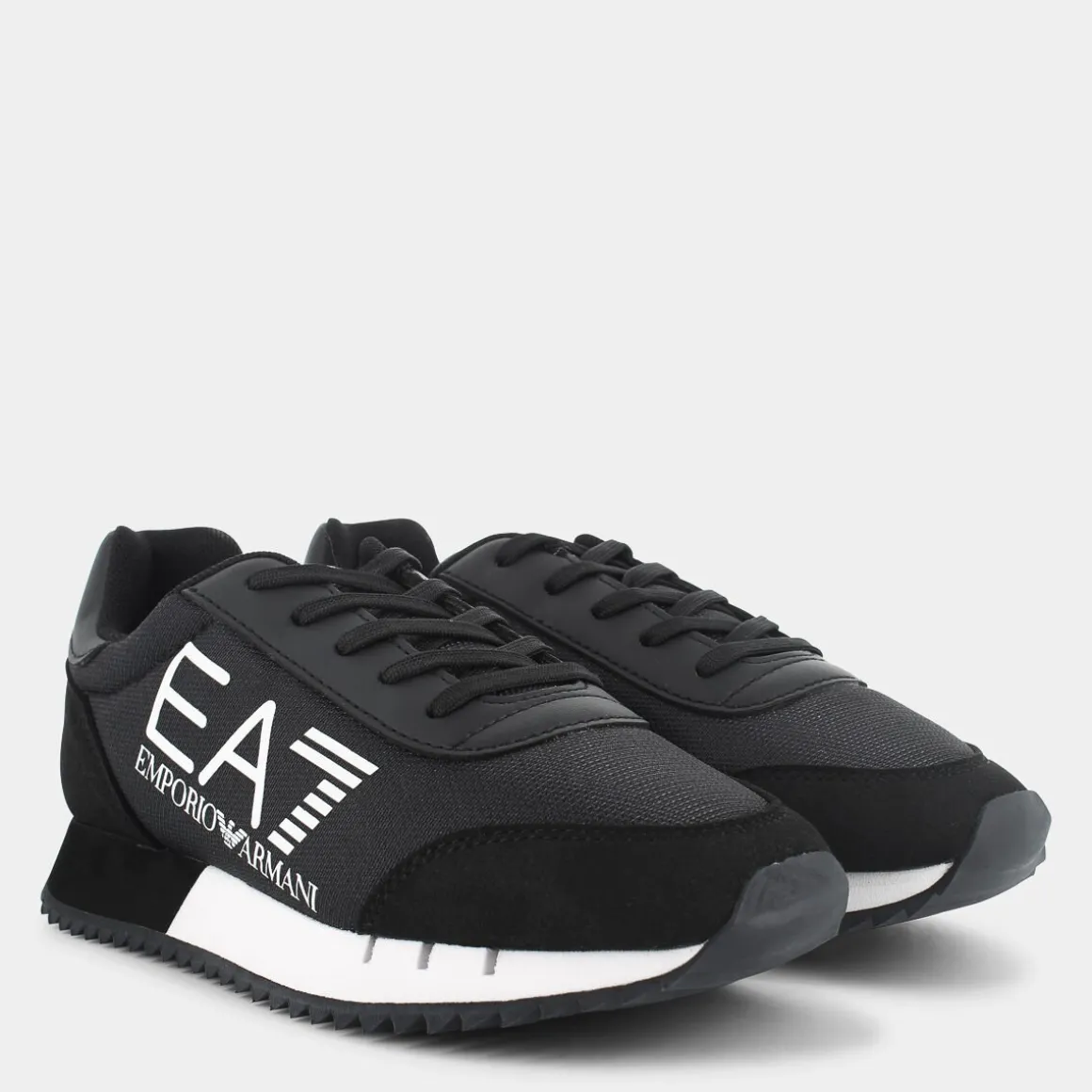 EA7 XSX107XOT56A120BLACK WHITE LACES- SNEAKERS NERO Fashion