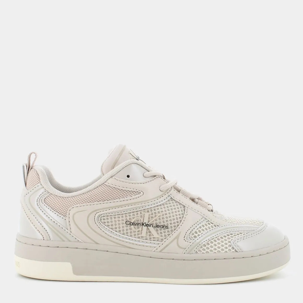 CALVIN KLEIN JEANS YW014770GBMILAN BASKETEggshell- SNEAKERS BEIGE Store