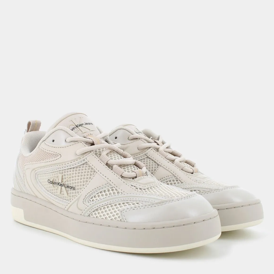 CALVIN KLEIN JEANS YW014770GBMILAN BASKETEggshell- SNEAKERS BEIGE Store