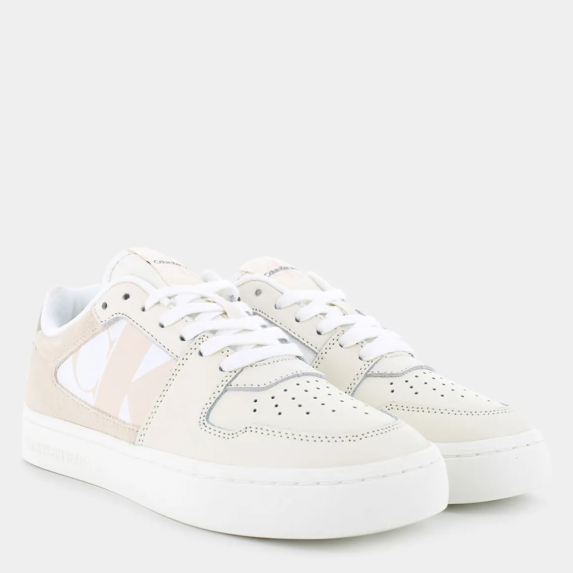 CALVIN KLEIN JEANS YW015200LCROME CLASSIC LOWBright White/Travertine/W Pink- SNEAKERS BIANCO Flash Sale